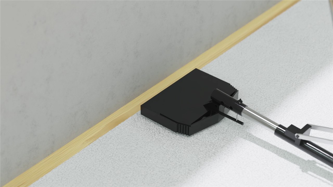 Stretch Mate pivoting head and extension rod